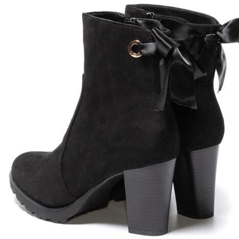 Botine dama Isma, Negru 37